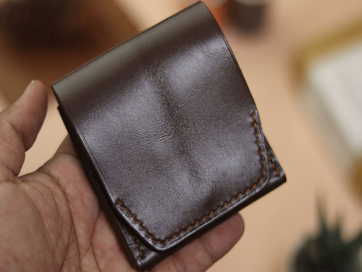 CARVES MINI SMART WALLET DARK BROWN