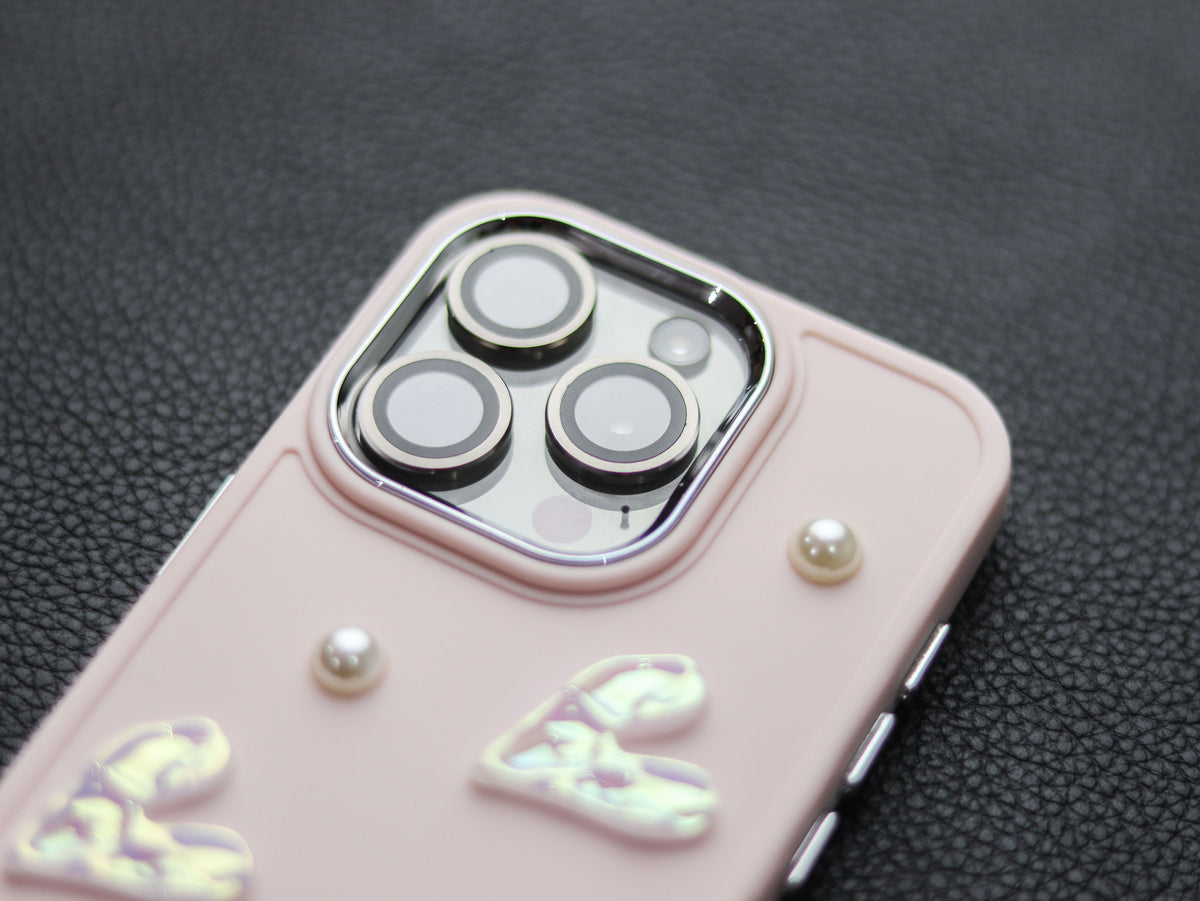 Pink Little Heart Phone Case - grip