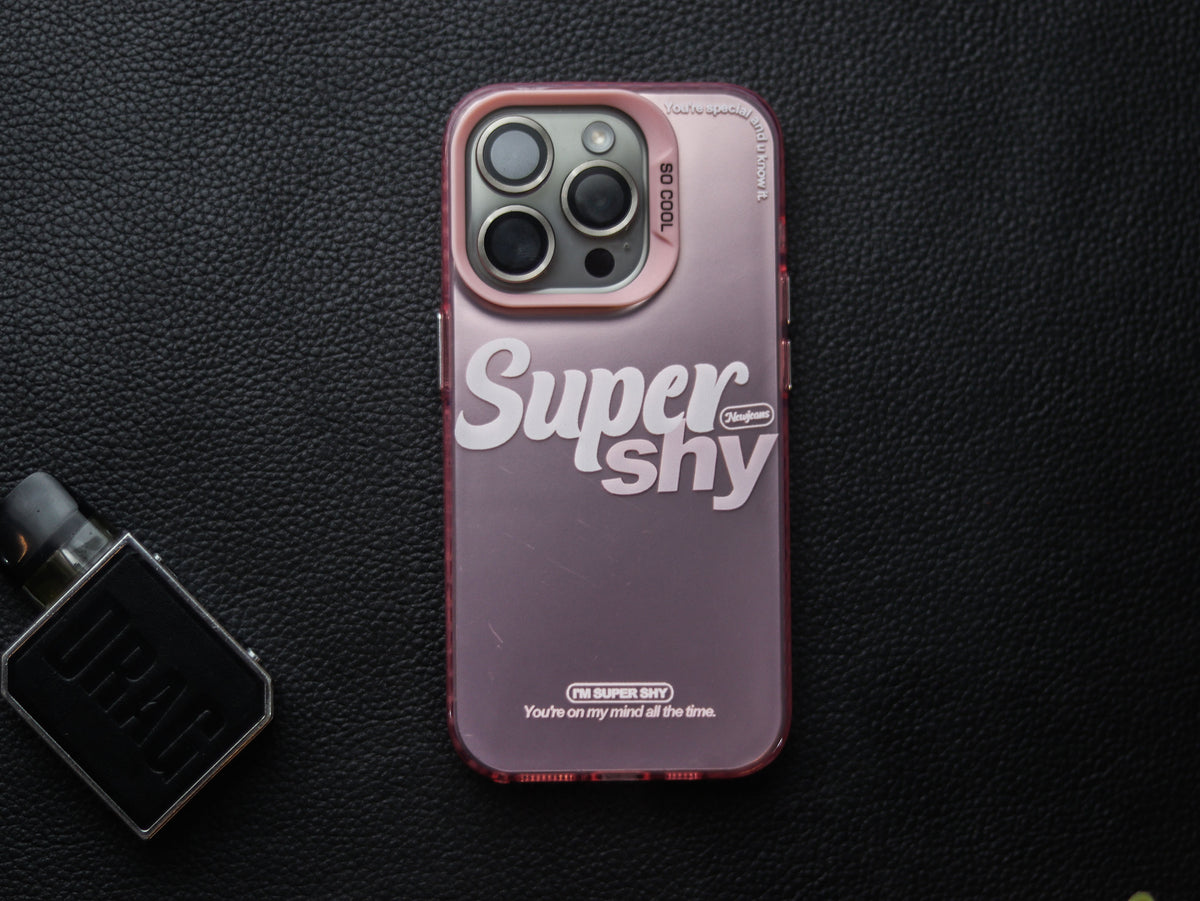 Minimalist Stylish Pink Phone Case - grip