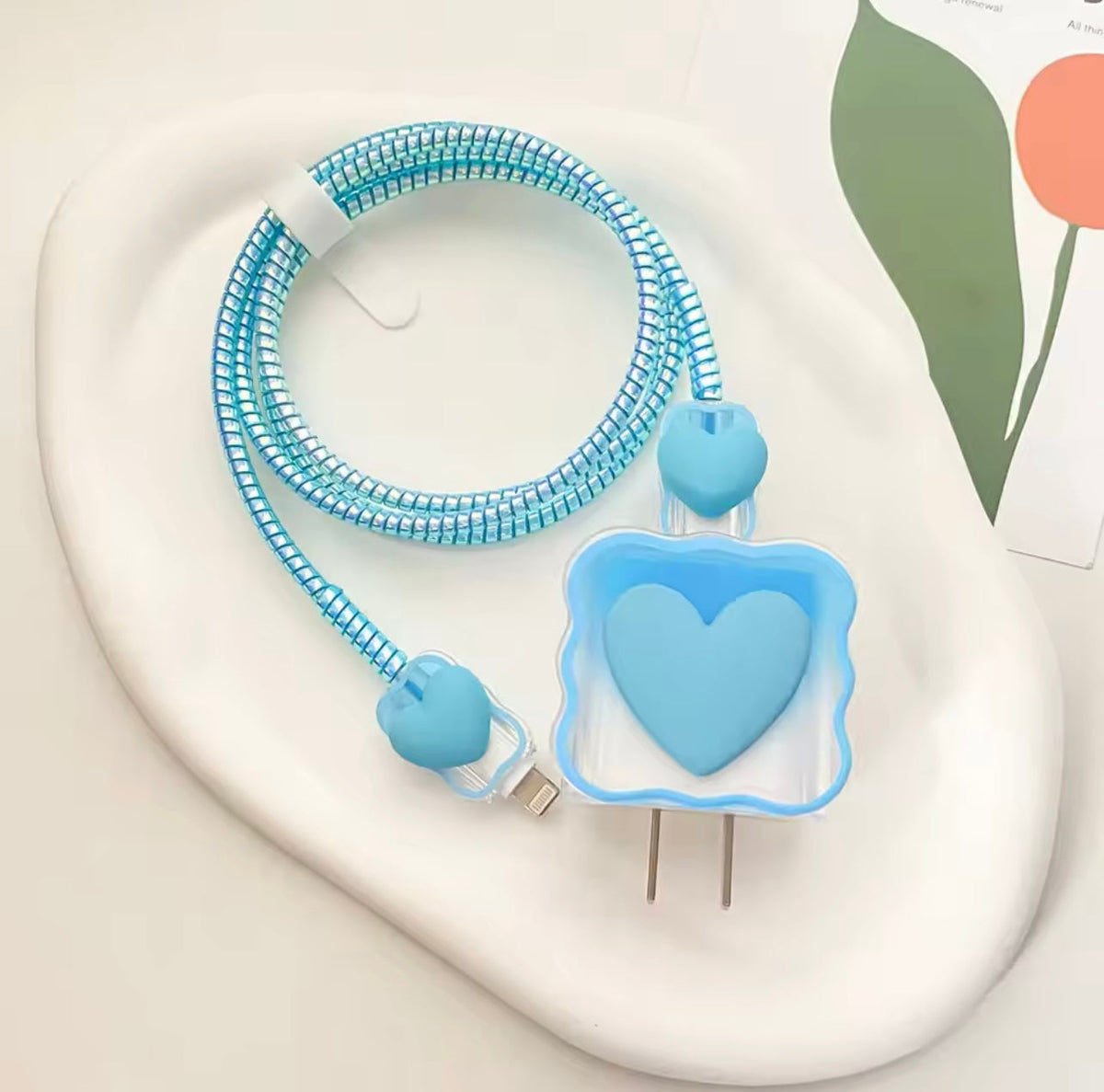 Blue Heart Charger Case-Grip grip