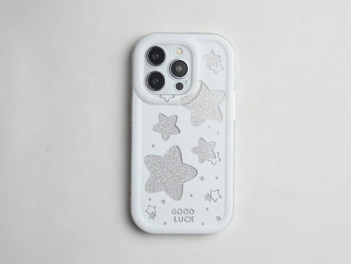 GLITTER STARS PHONE CASE. - grip