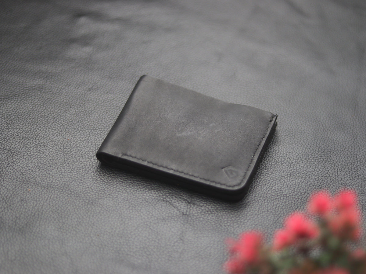 "FORMAL" BI-FOLD WALLET EBONY BLACK - grip