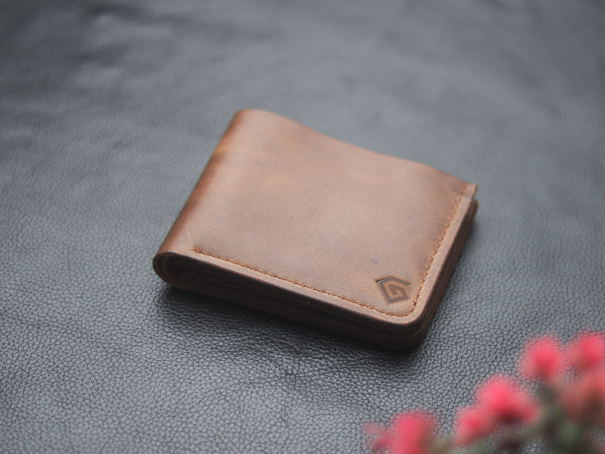 "FORMAL" BI-FOLD WALLET COFFEE BROWN - grip