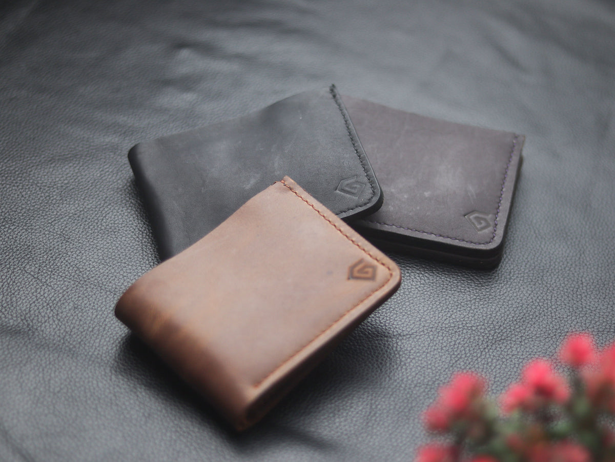 "FORMAL" BI-FOLD WALLET COFFEE BROWN - grip