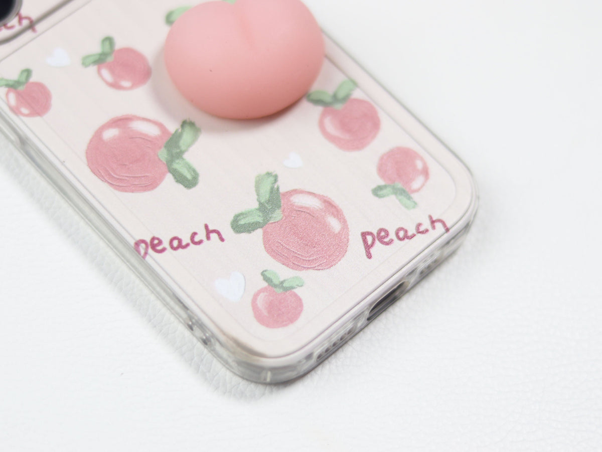Peach Squishy Phone Case- Grip grip