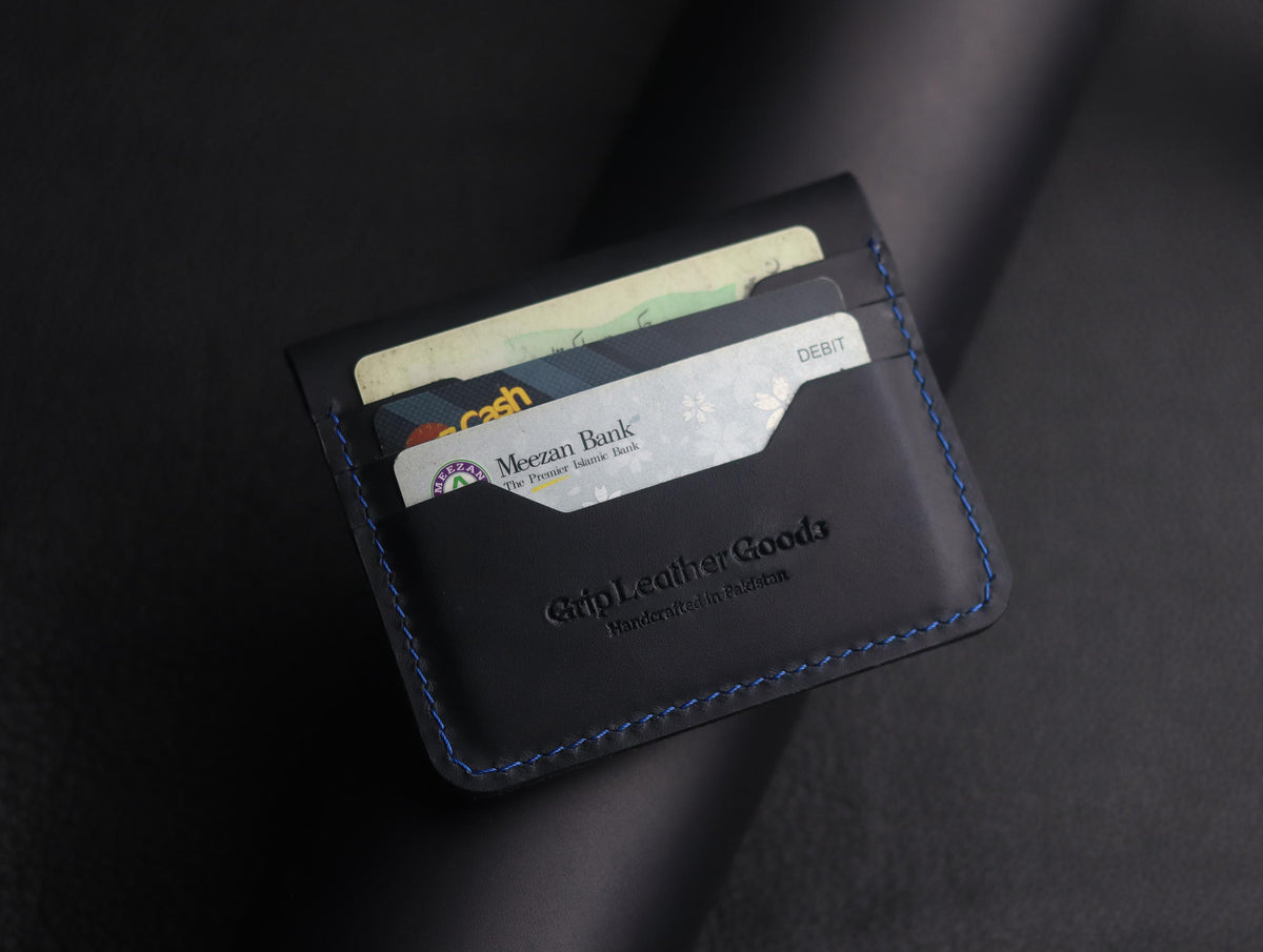 DEVINE CLASSIC LEATHER FLIP CARD HOLDER – MIDNIGHT BLUE
