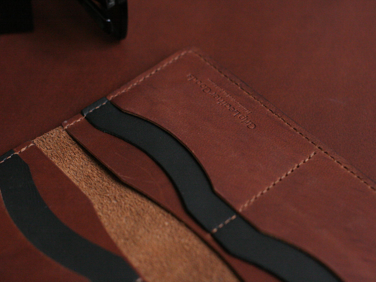 Men's Leather Long Wallet tawny brown GRIP LEATHER GOODS