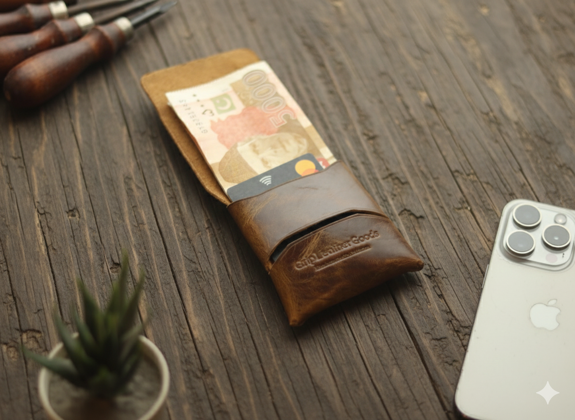 TREVON - BRUNETTE BROWN GRIP LEATHER GOODS