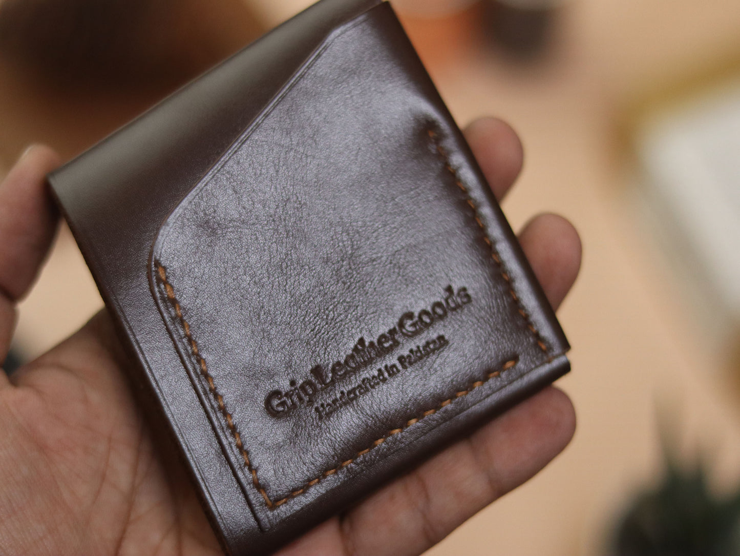 CARVES MINI SMART WALLET DARK  BROWN