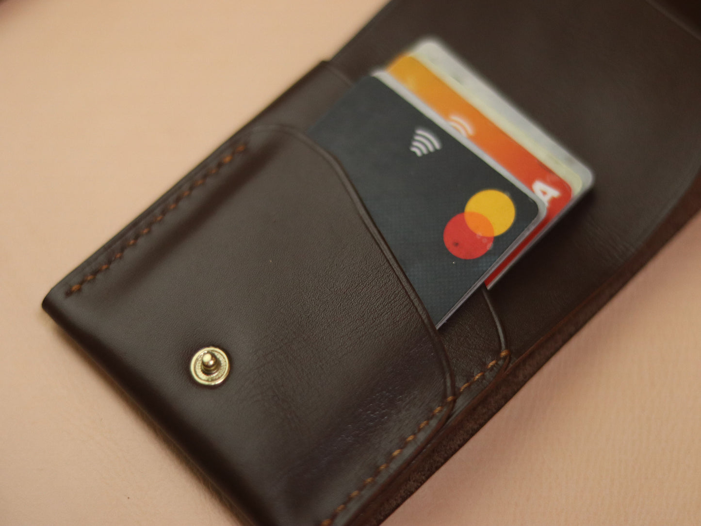 CARVES MINI SMART WALLET DARK  BROWN