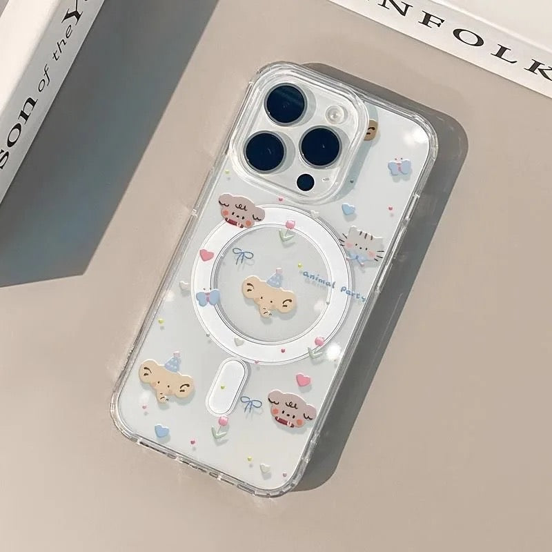 Bear Magnetic Phone Case-Grip grip
