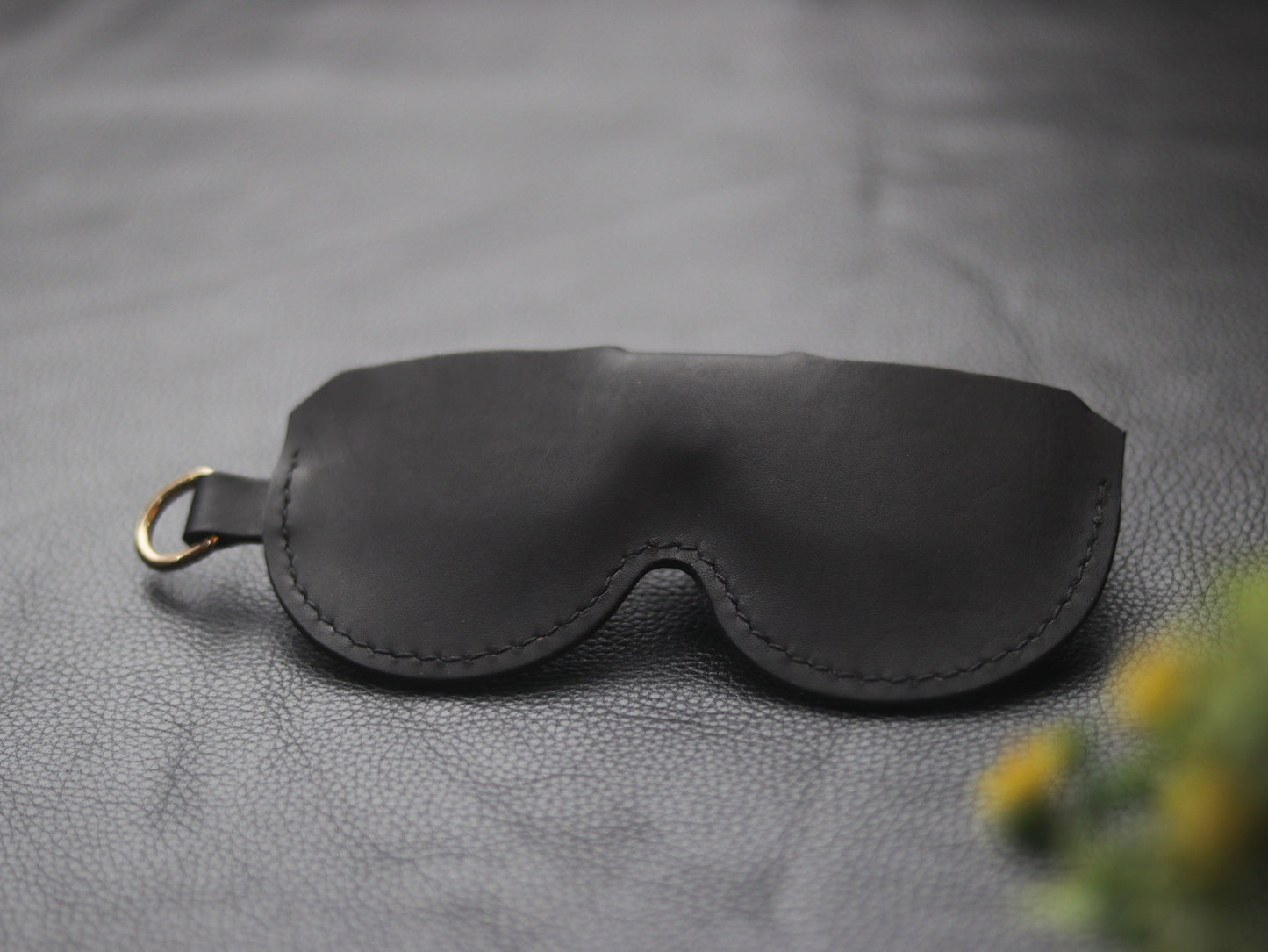 MINIMAL SUNGLASSES CASE  EBONY BLACK 01 GRIP LEATHER GOODS