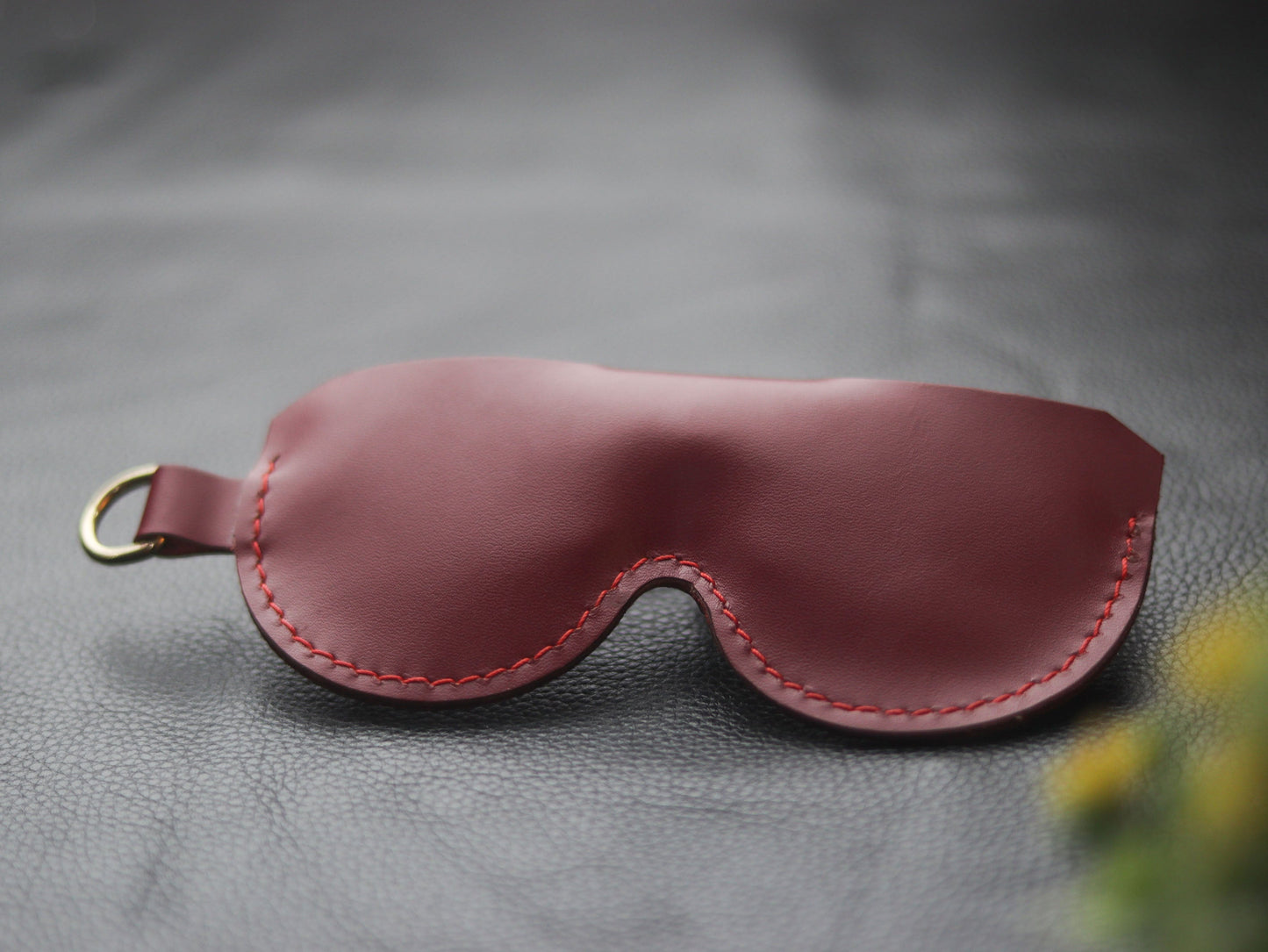 MINIMAL SUNGLASSES CASE  CRIMSON RED 01 GRIP LEATHER GOODS