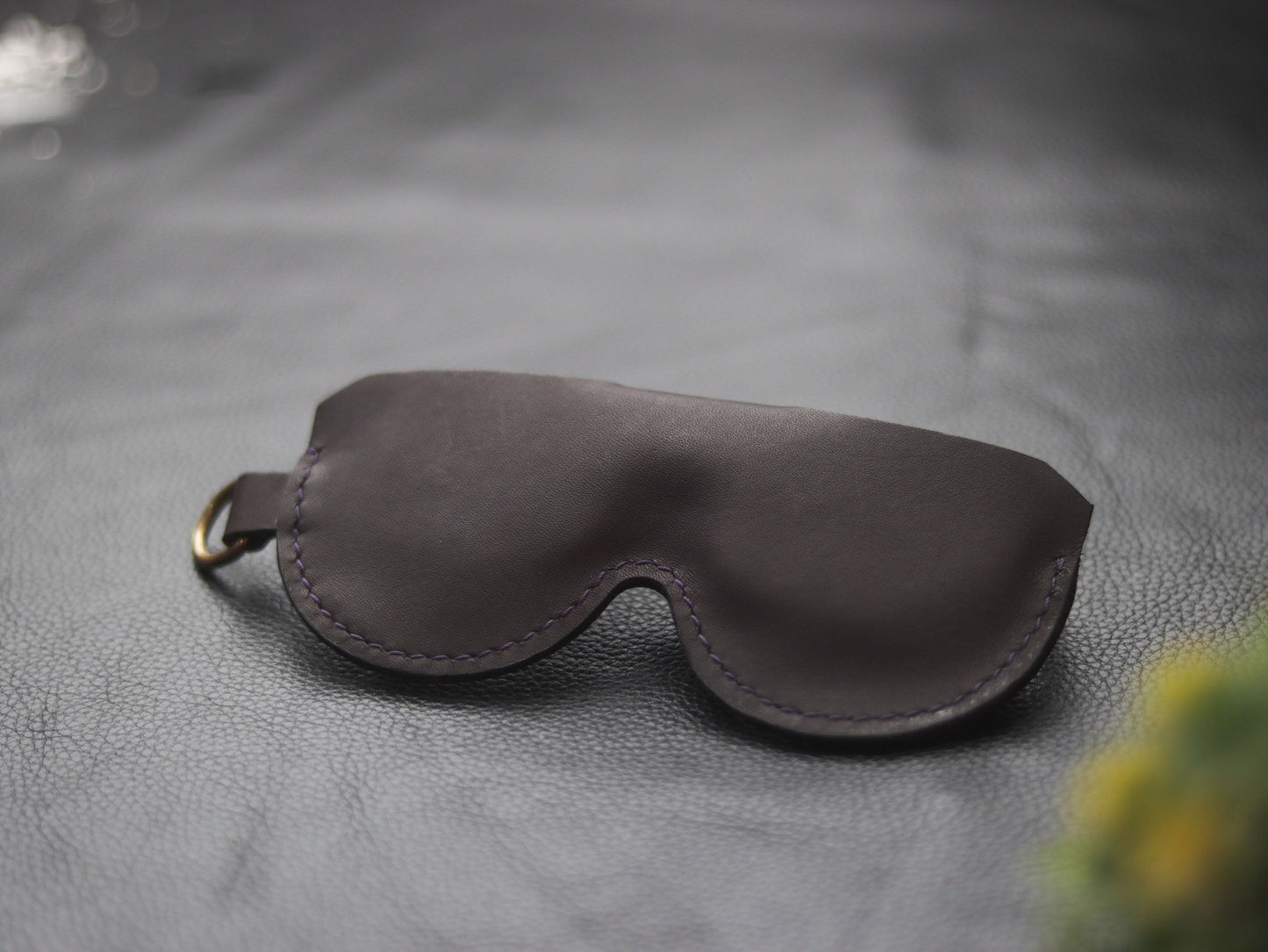 MINIMAL SUNGLASSES CASE  DEEP PURPLE 01 GRIP LEATHER GOODS