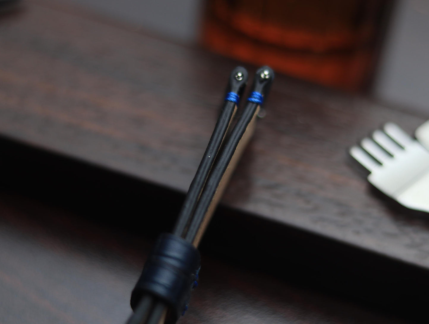 PREMIUM LEATHER STRAP SAPPHIRE BLUE - MINIMAL STITCHED (BLUE)