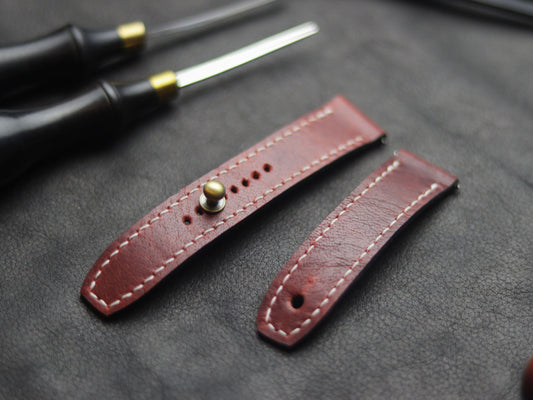 RED RICH (BEACH) - FULL STITCHED WATCH STRAPS grip
