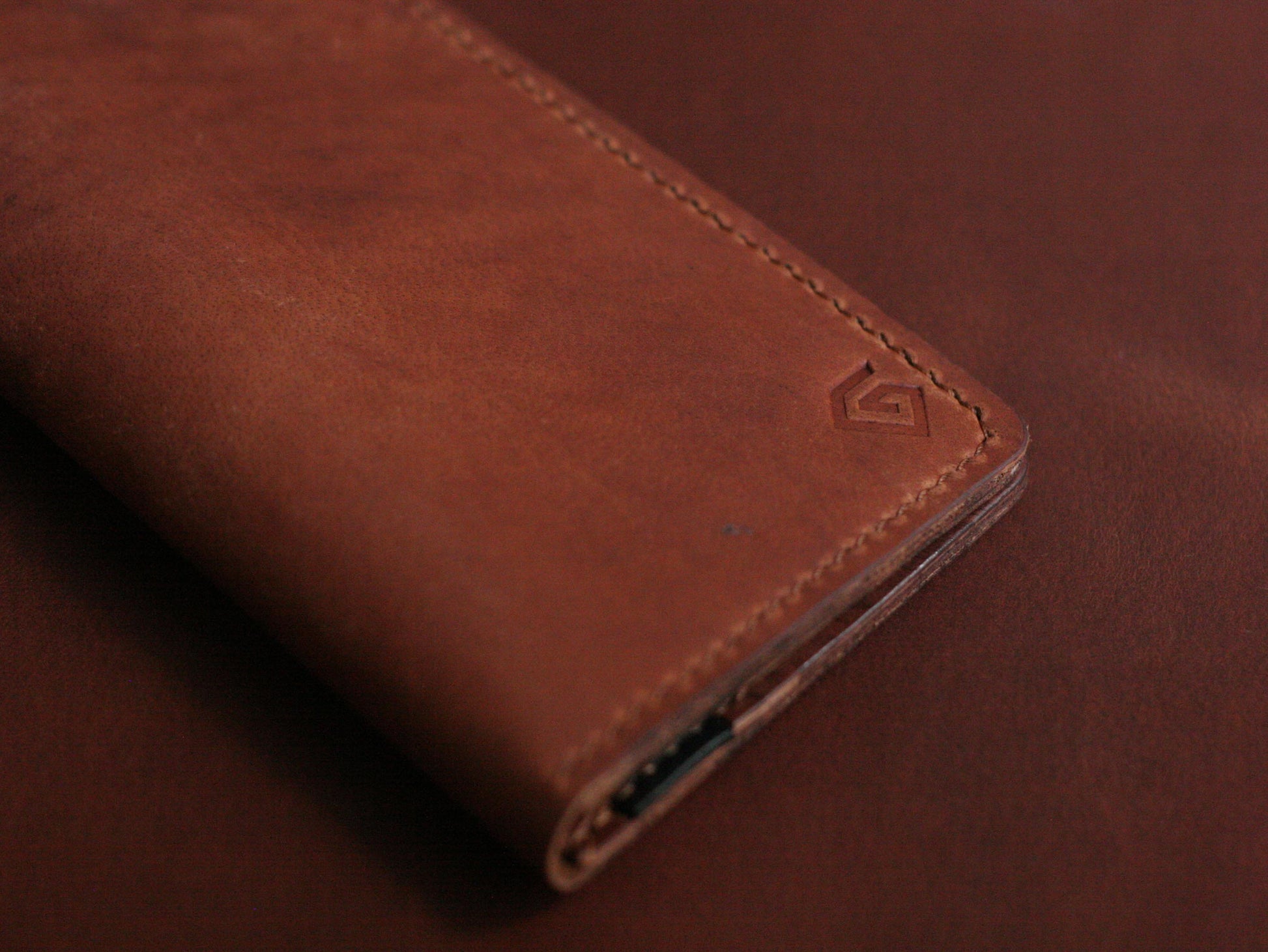 Men's Leather Long Wallet tawny brown GRIP LEATHER GOODS