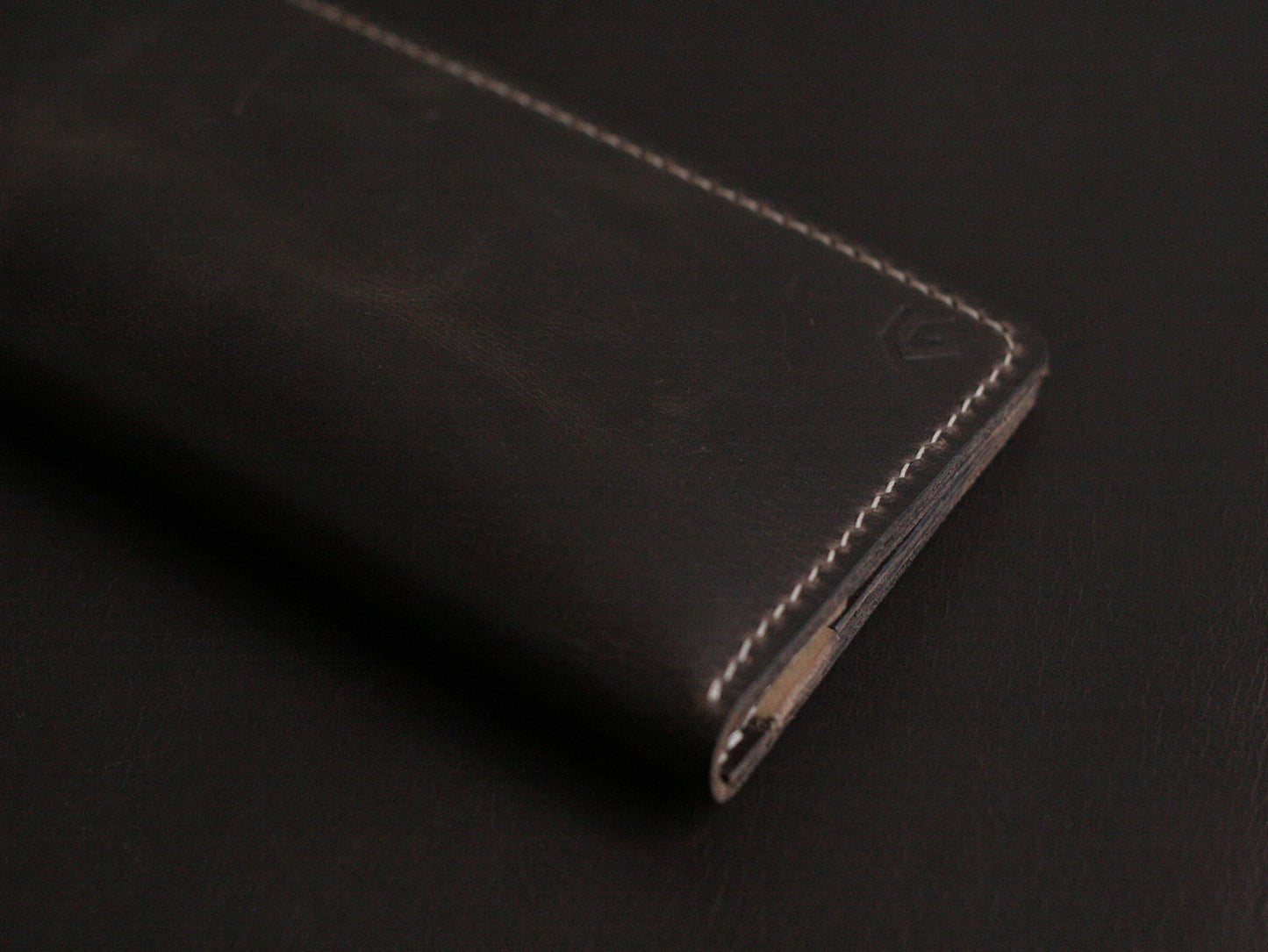 Men's Leather Long Wallet  Cedar Brown GRIP LEATHER GOODS
