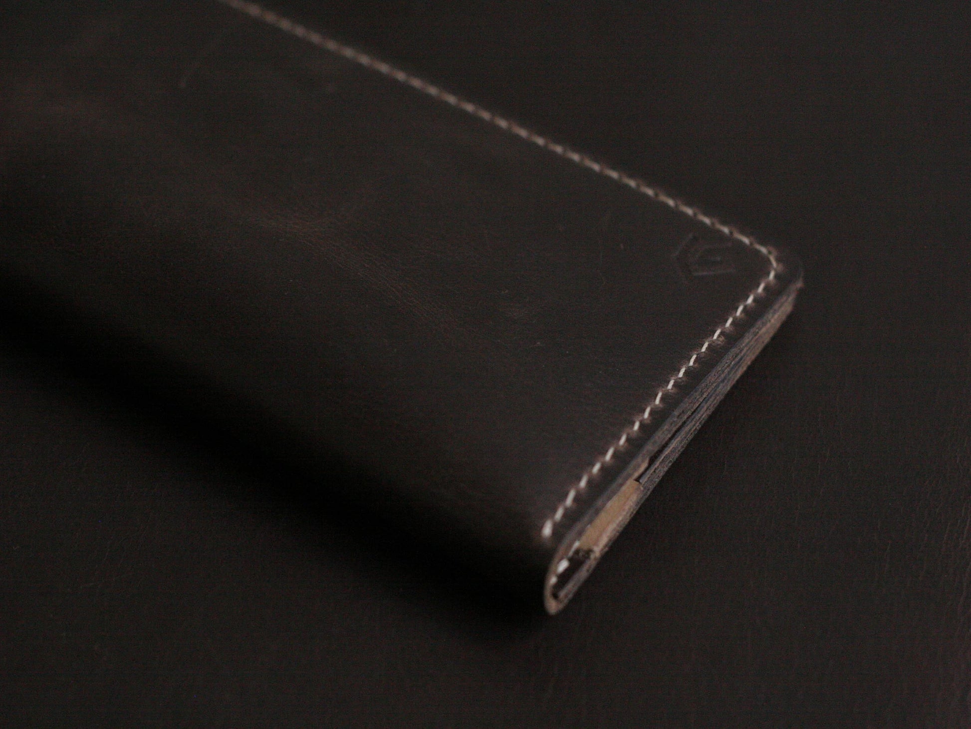 Men's Leather Long Wallet  Cedar Brown GRIP LEATHER GOODS