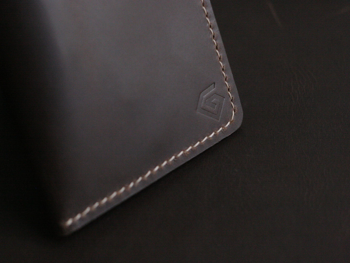 Men's Leather Long Wallet  Cedar Brown GRIP LEATHER GOODS