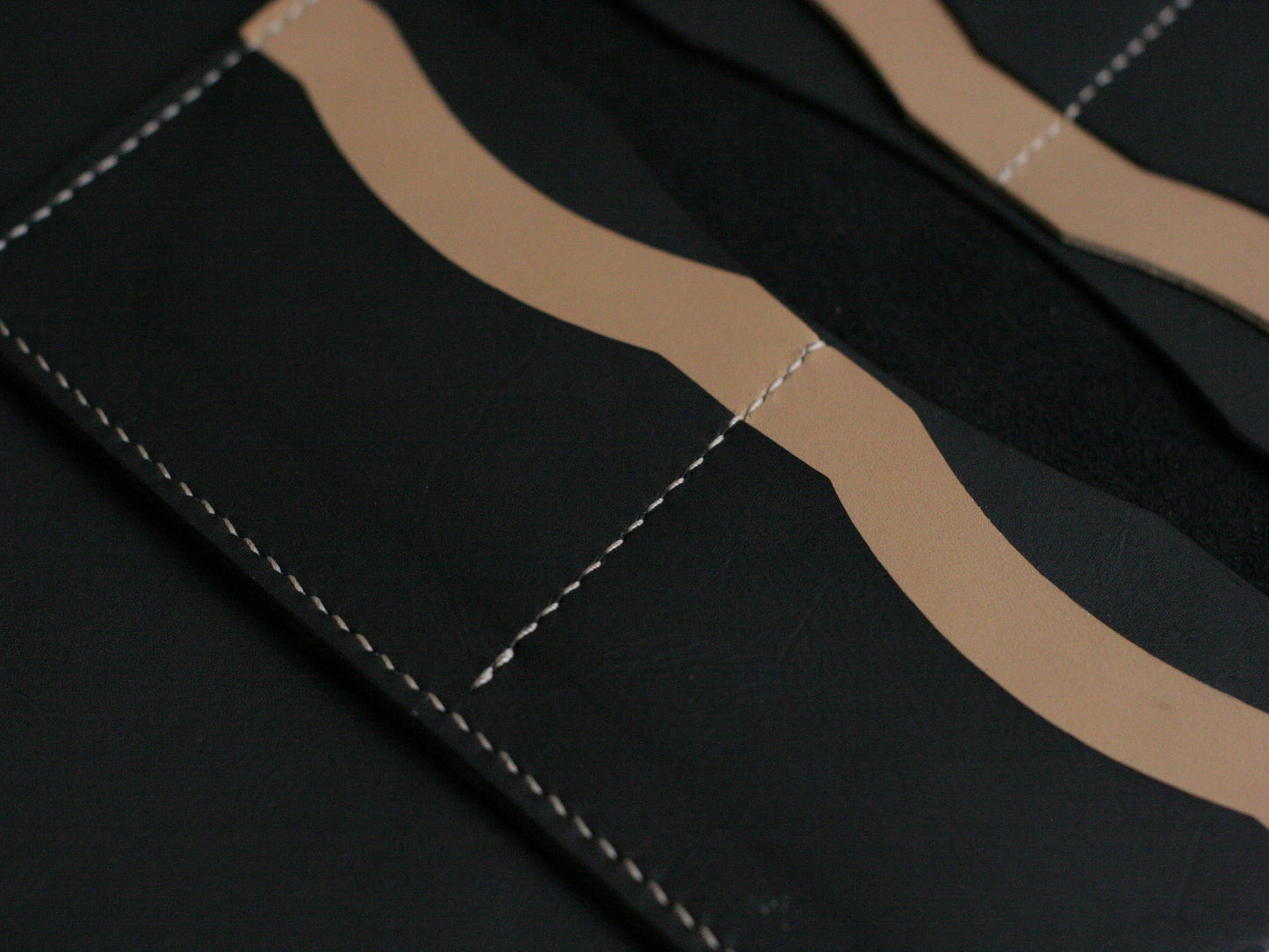 Men's Leather Long Wallet Charcole Black GRIP LEATHER GOODS