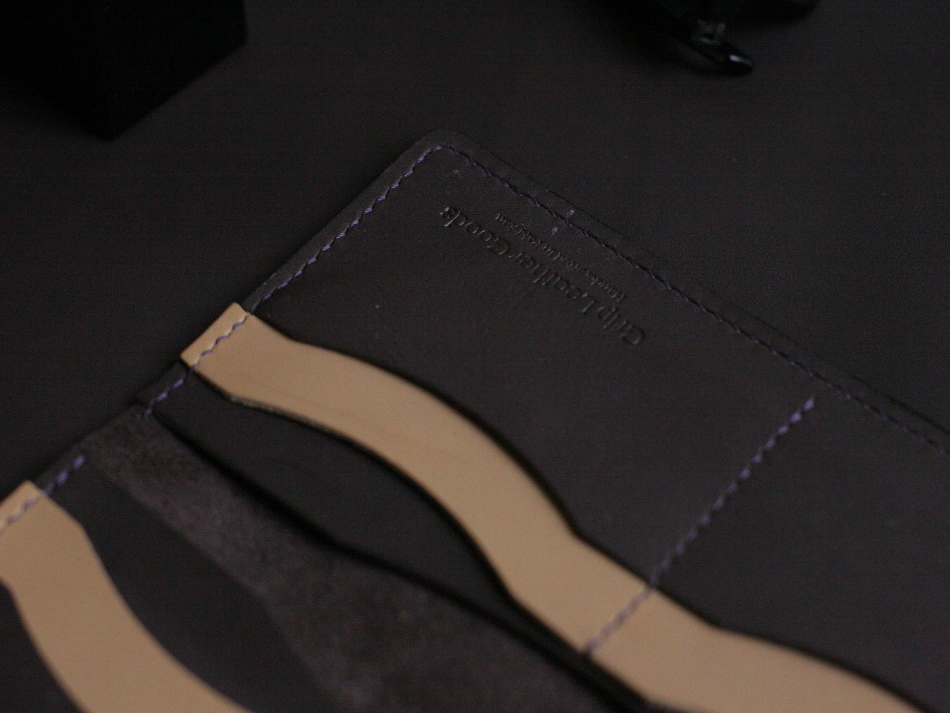 Men's Leather Long Wallet Deep Purple GRIP LEATHER GOODS