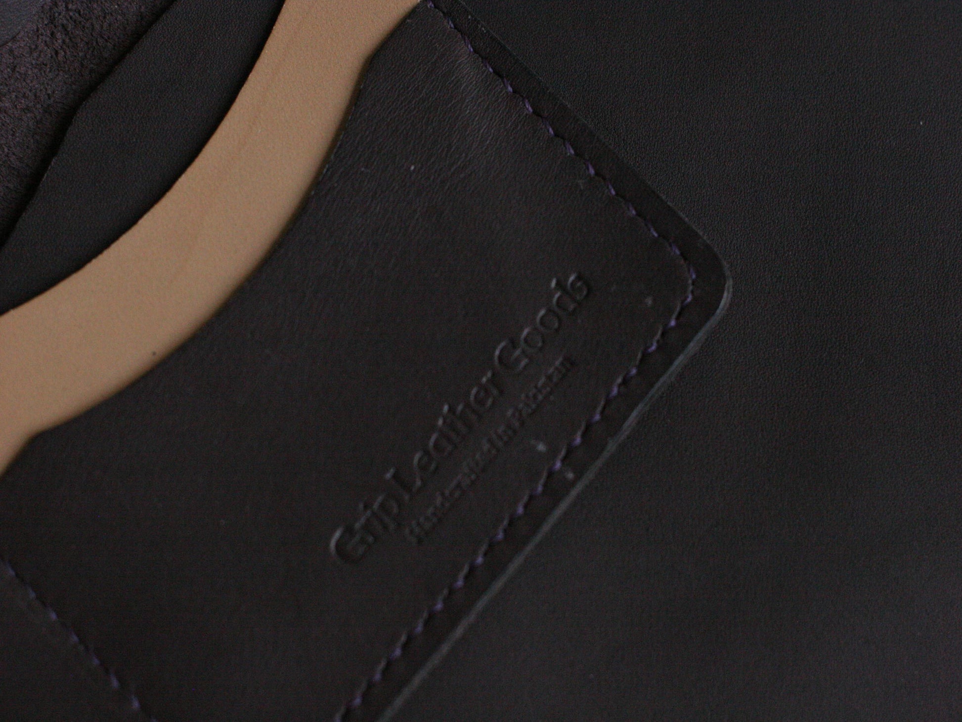 Men's Leather Long Wallet Deep Purple GRIP LEATHER GOODS